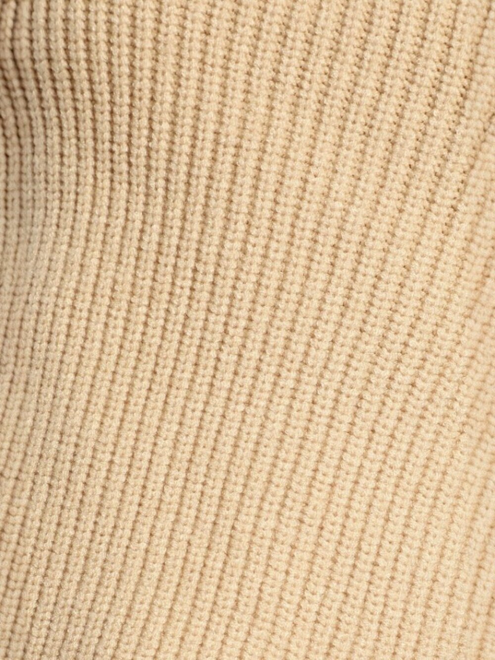 Lulus Giving Gorgeous Beige Knit Pointed-Hem One-Shoulder Crop Top NWT - Picture 5 of 6
